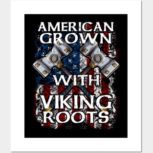 American Grown With Viking Roots Posters and Art